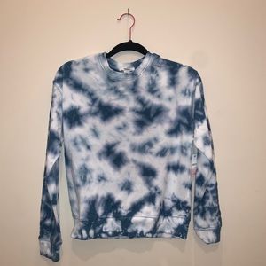 Blue/White Tie-Dye Sweater